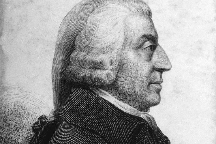 Adam Smith, author of "The Wealth of Nations"